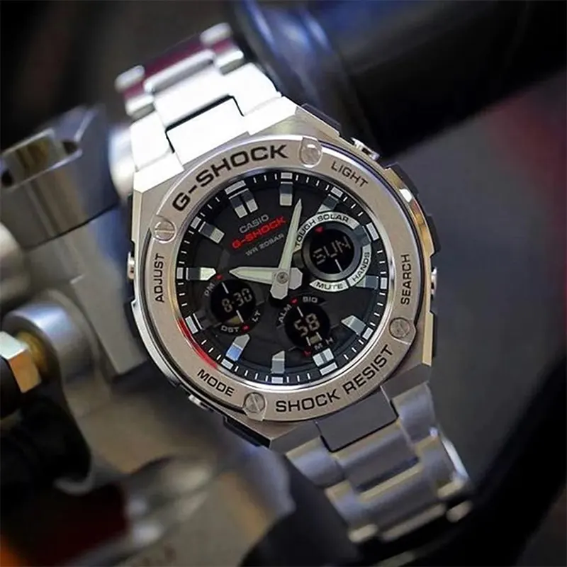 Casio G-shock G-STEEL Digital-Analog Dial Watch For Men's- GST-S110D-1A